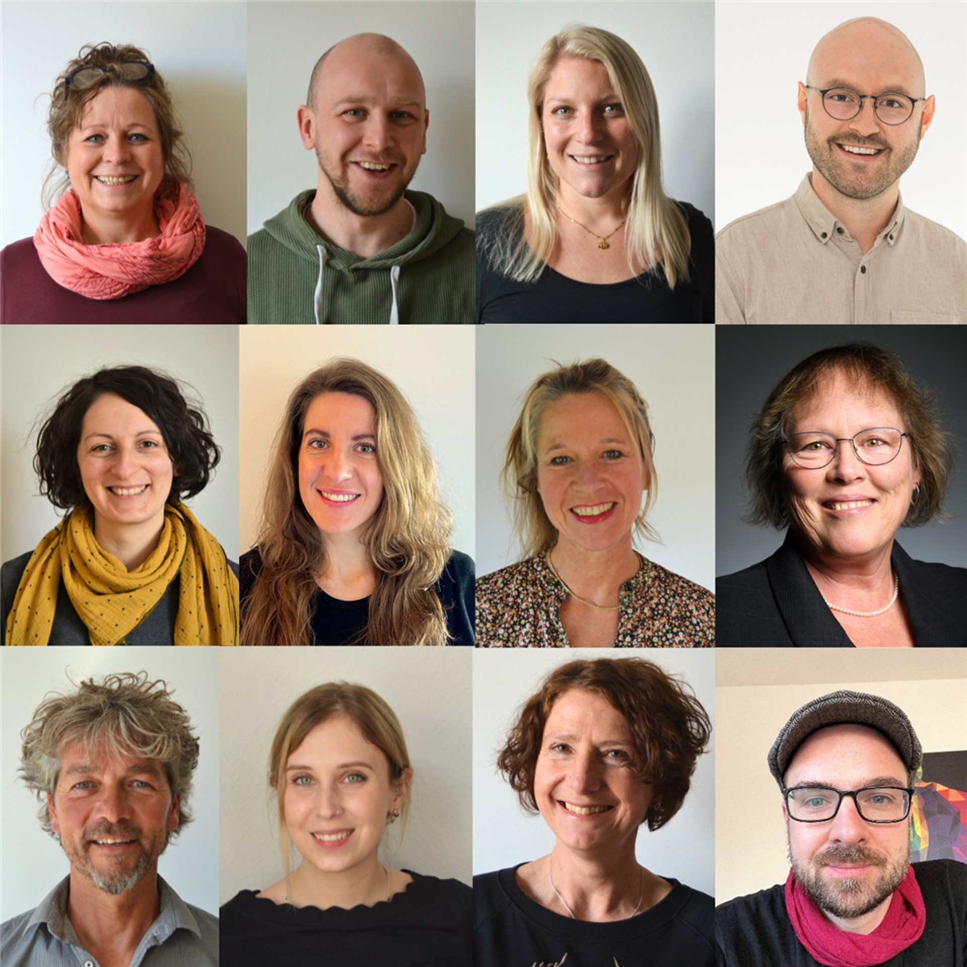 Portraits Männer und Frauen